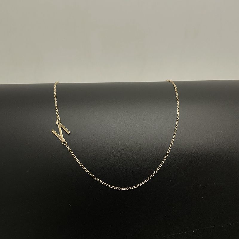 Initial Necklaces 14k Gold Plated Necklaces