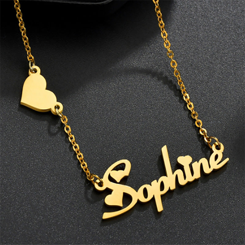 Fashion  Butterfly Custom Name Necklace