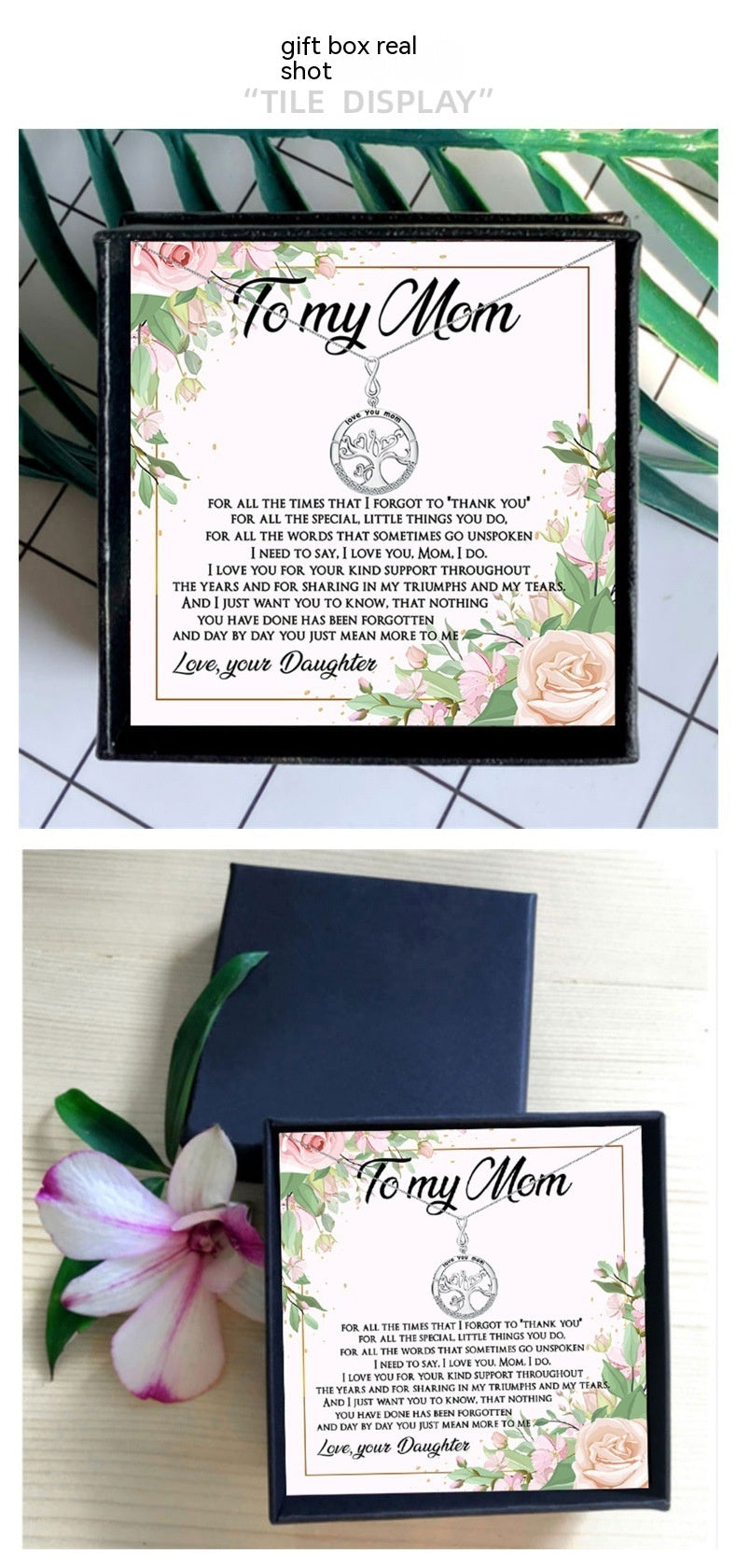 Mom’s Keepsake Necklace — Custom Gift with Love