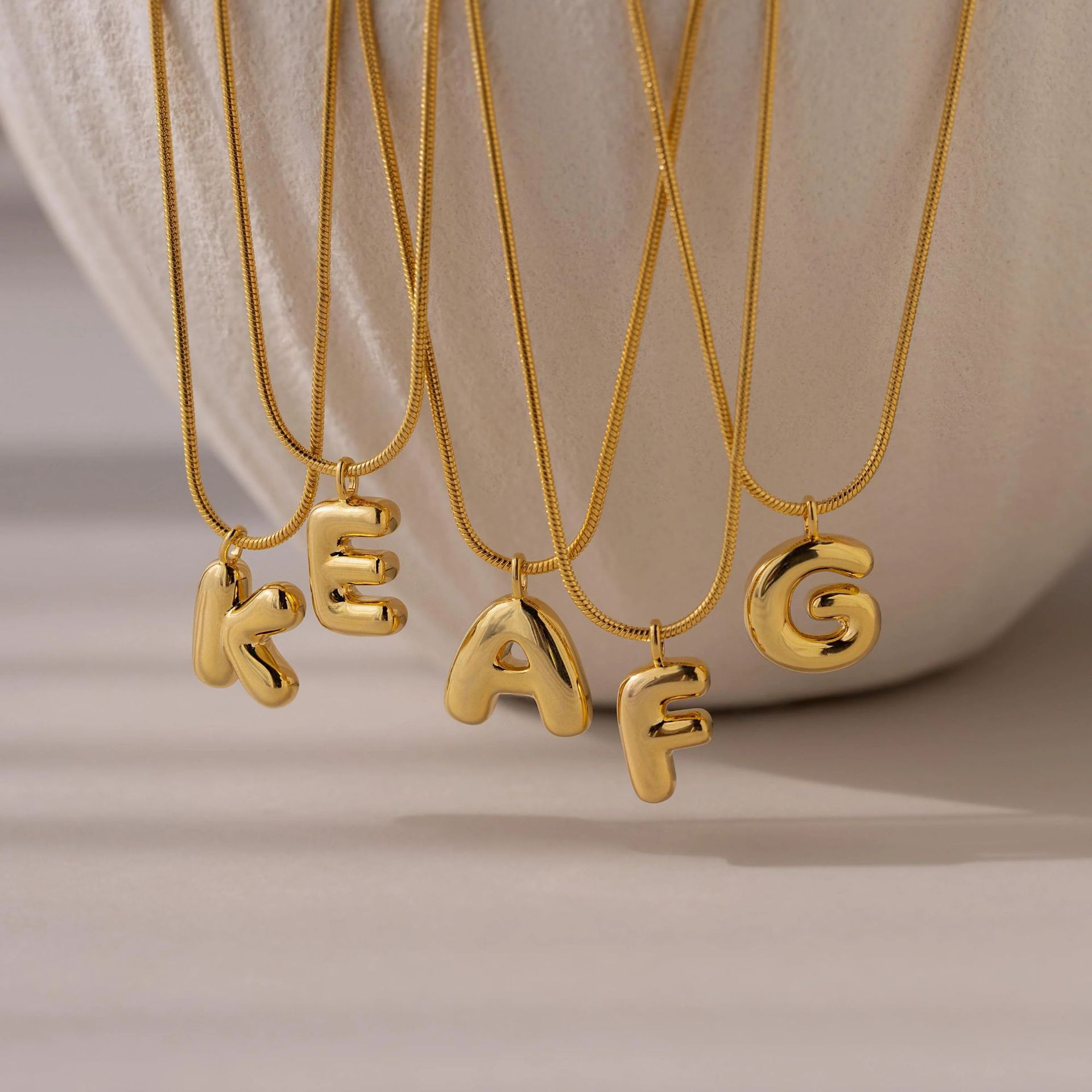 Classic English Letter - Personalized Initial Necklace