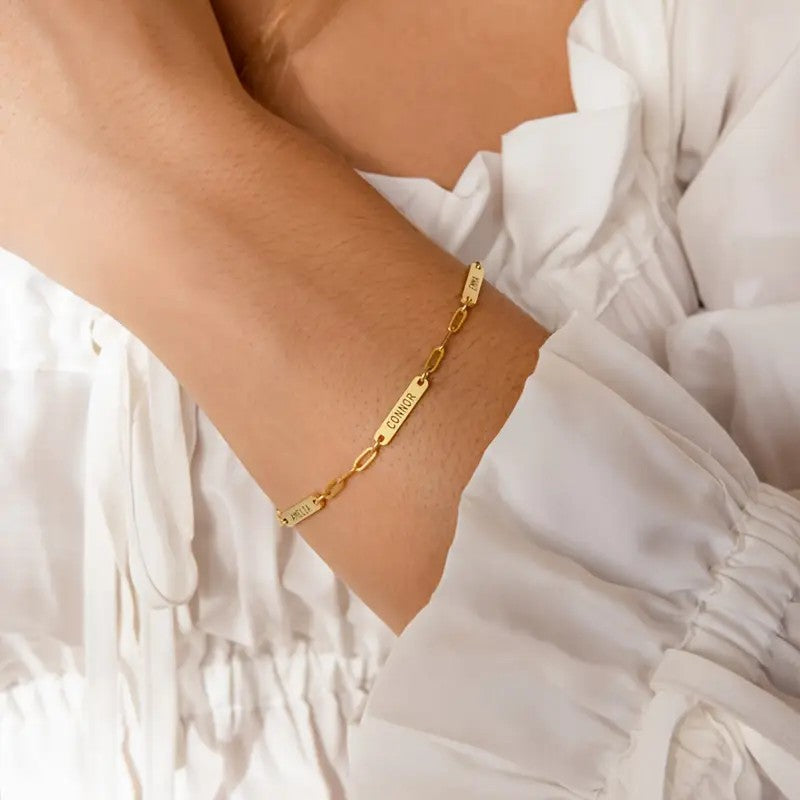 Personalized Bangle Bracelet – Elegant Custom Jewelry