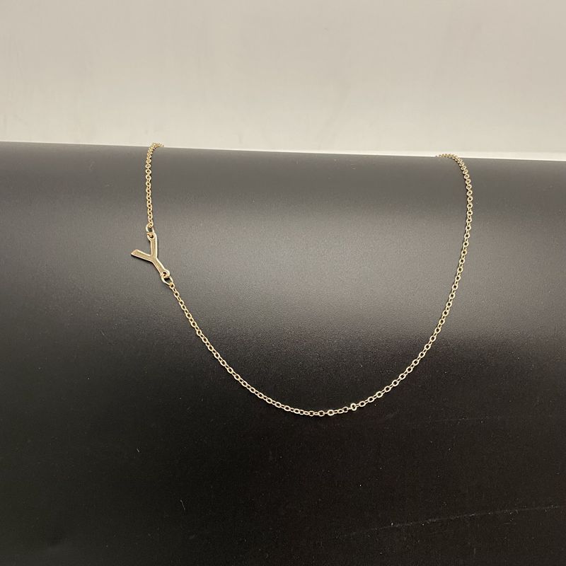 Initial Necklaces 14k Gold Plated Necklaces