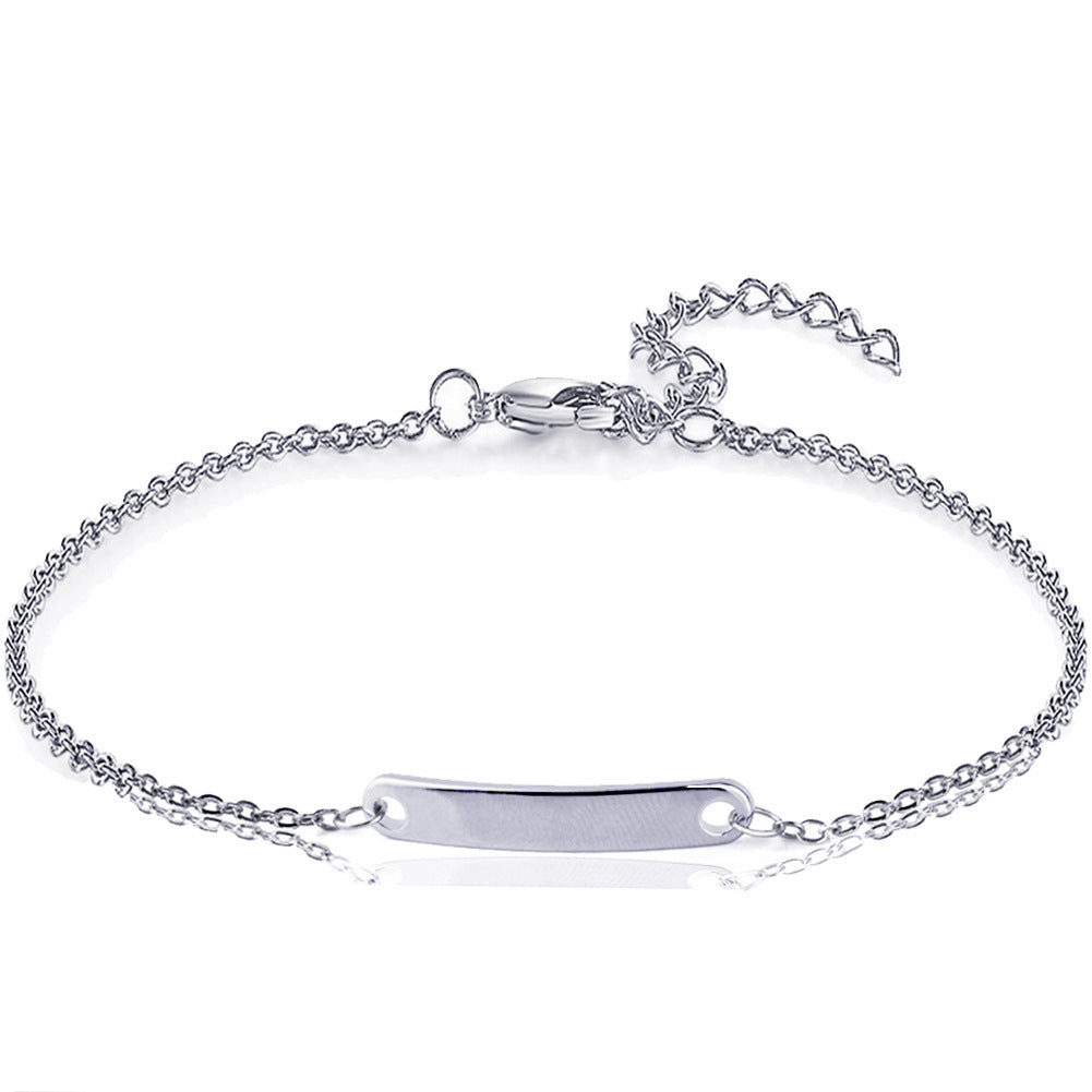 Delicate Engraved Bracelet – Personalized Keepsake