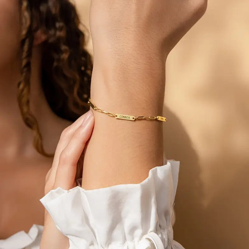 Personalized Bangle Bracelet – Elegant Custom Jewelry