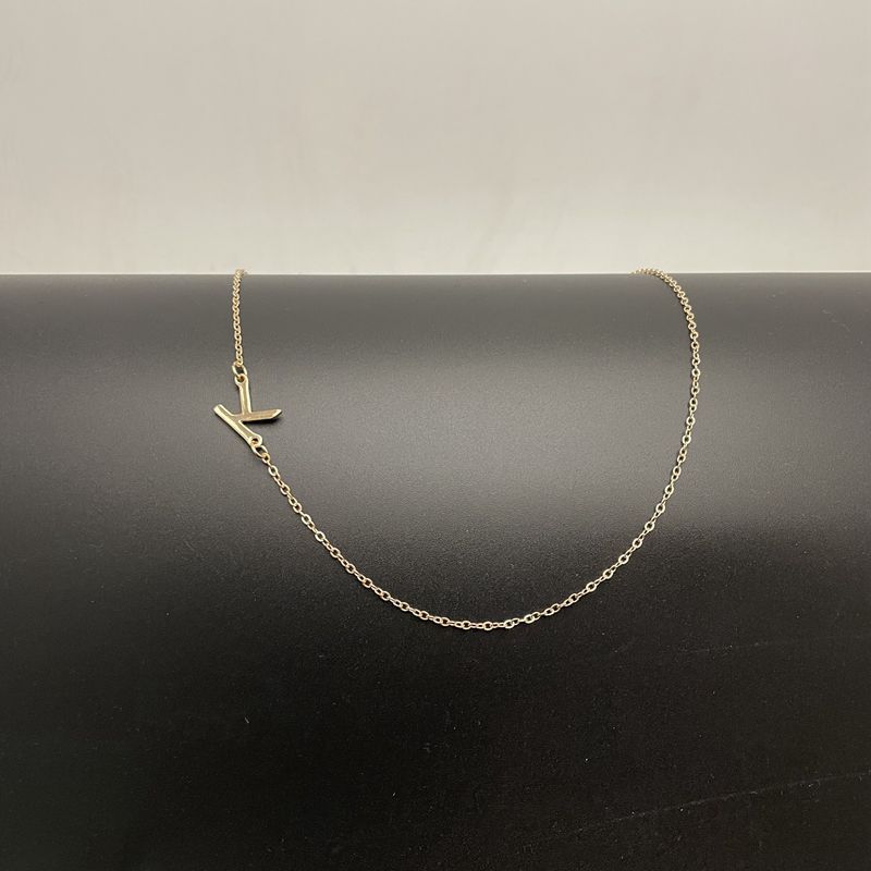 Initial Necklaces 14k Gold Plated Necklaces
