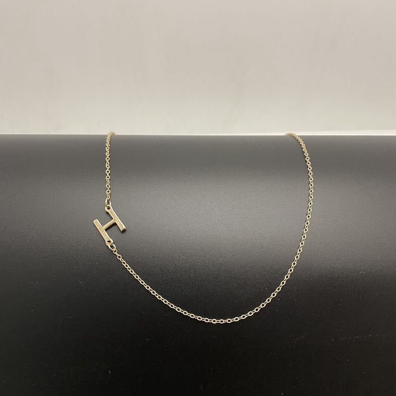 Initial Necklaces 14k Gold Plated Necklaces