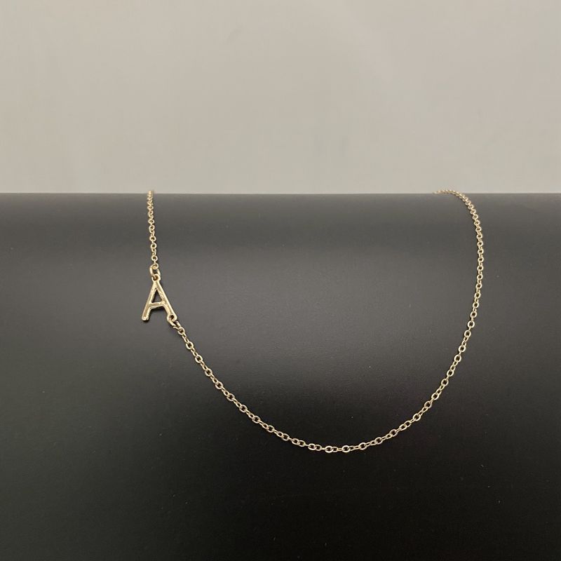 14K Gold Initial Necklace