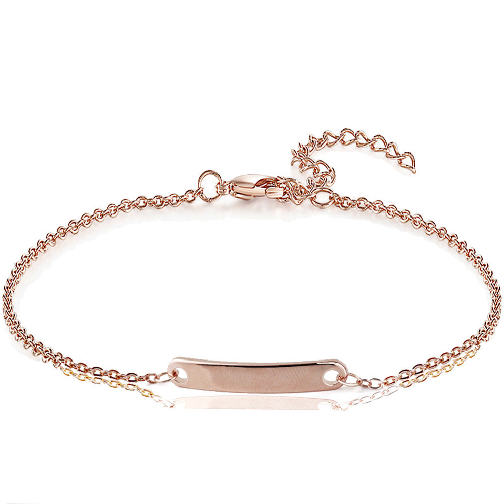 Delicate Engraved Bracelet – Personalized Keepsake