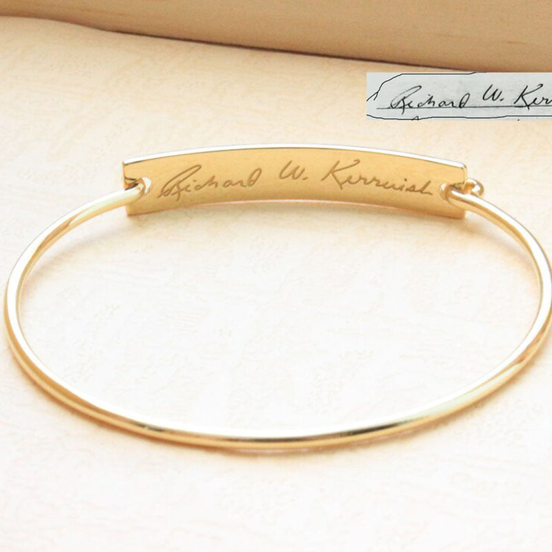 Fashion Engraved Bangle Bracelet