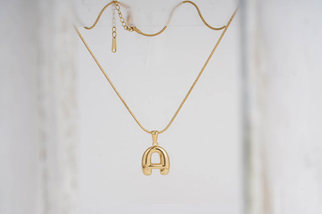 Classic English Letter - Personalized Initial Necklace