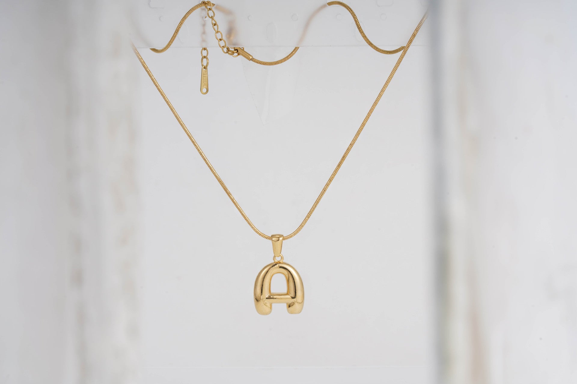 Classic English Letter - Personalized Initial Necklace