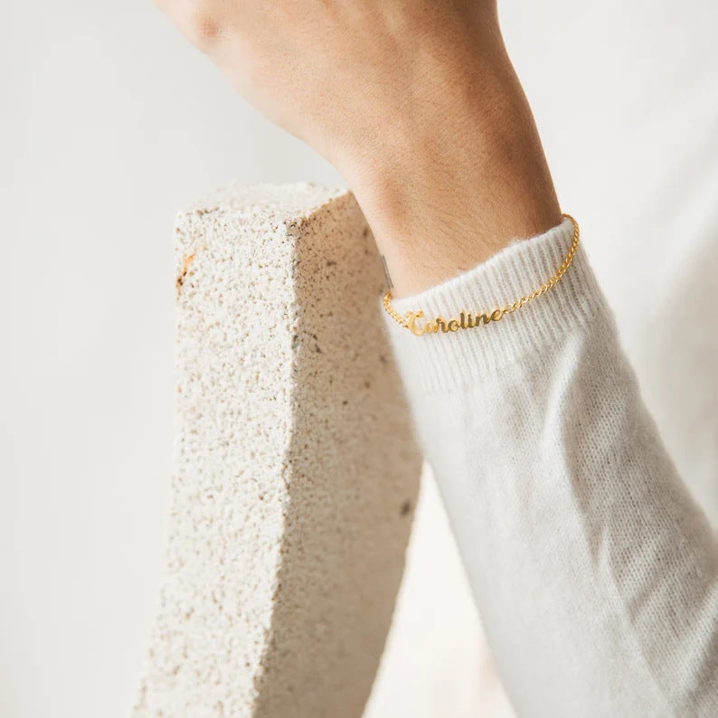 Elegant Custom Jewelry - Personalized Name Bracelet