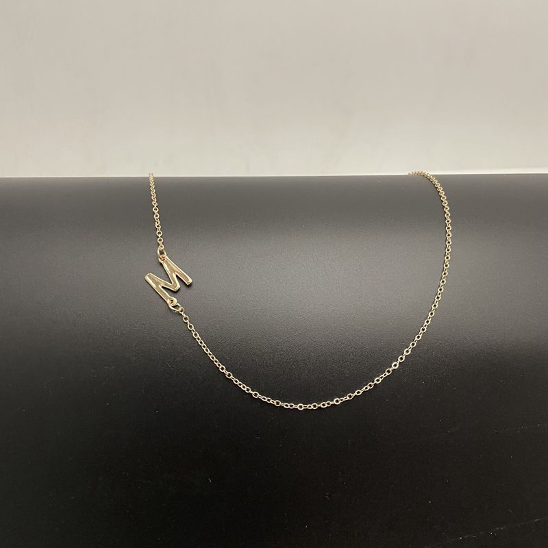 Initial Necklaces 14k Gold Plated Necklaces