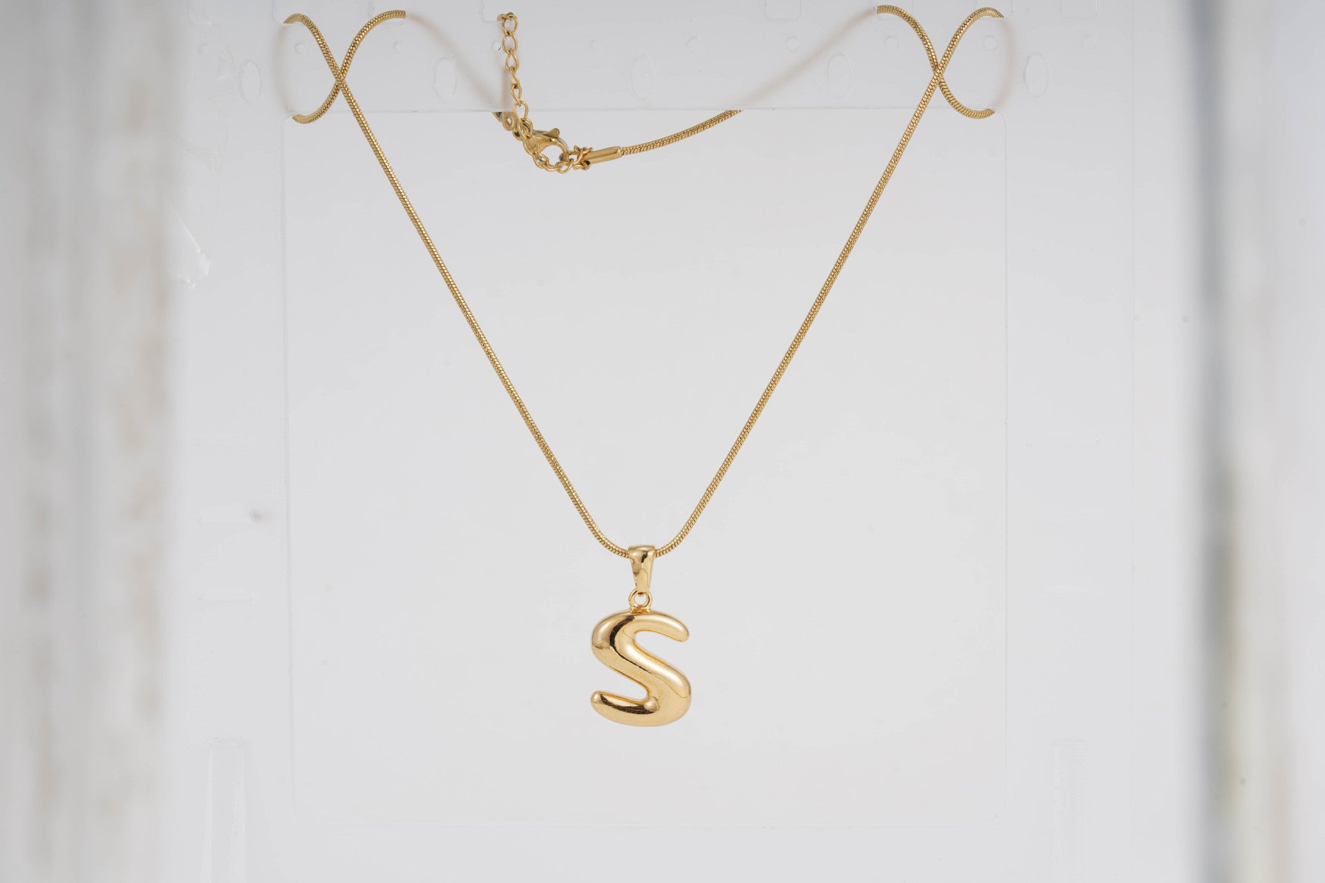 Classic English Letter - Personalized Initial Necklace