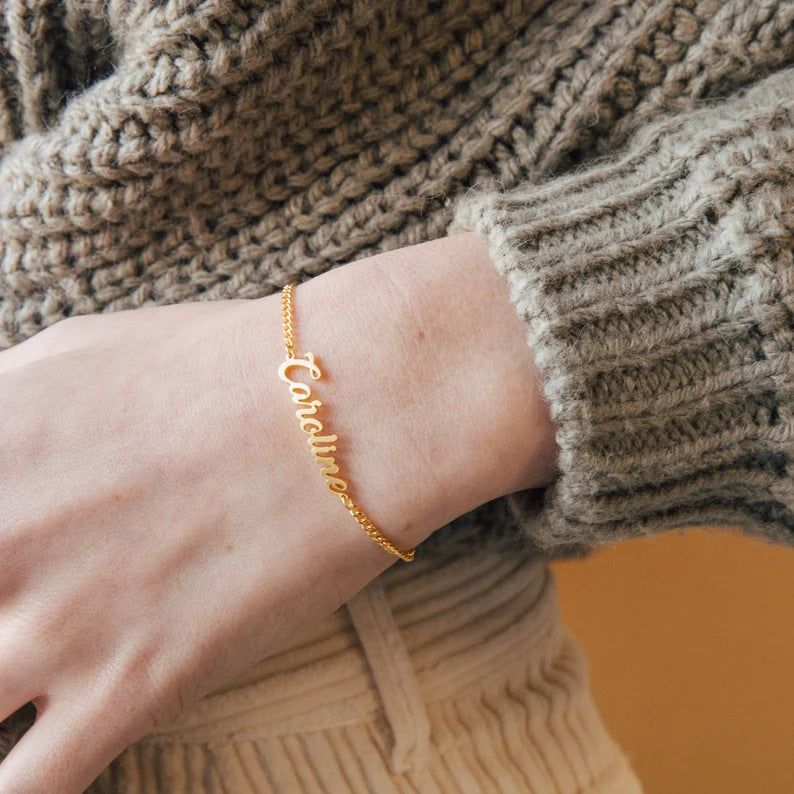 Elegant Custom Jewelry - Personalized Name Bracelet