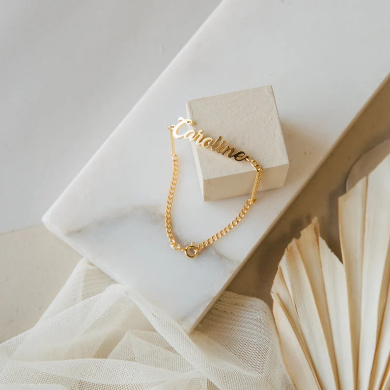 Elegant Custom Jewelry - Personalized Name Bracelet